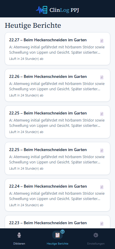 Heutige Berichte
